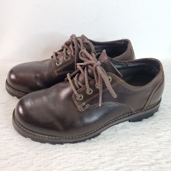 L.L. Bean Tek 2.5 Shoes Men\'s Sz 7 Brown Leather Oxford / Work Lace Up Low Top main image 6